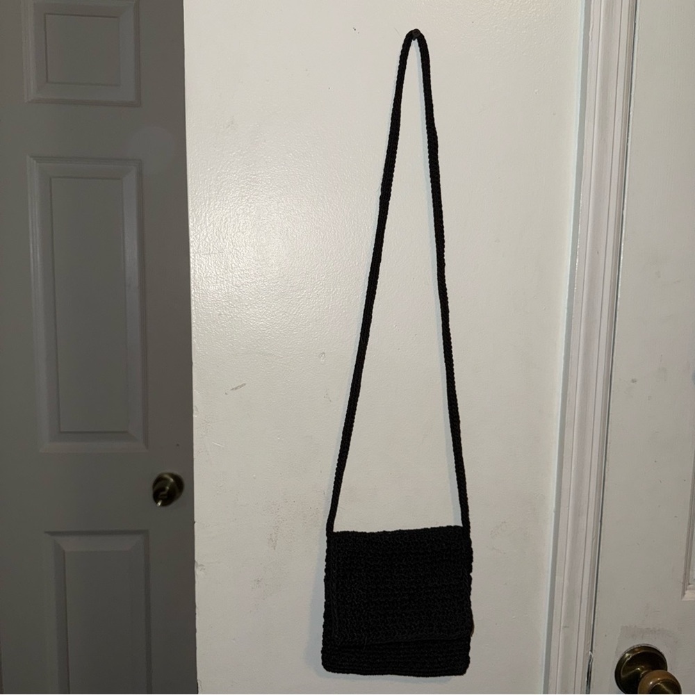 The Sak | Black Crochet Mini Bag - Picture 4 of 4